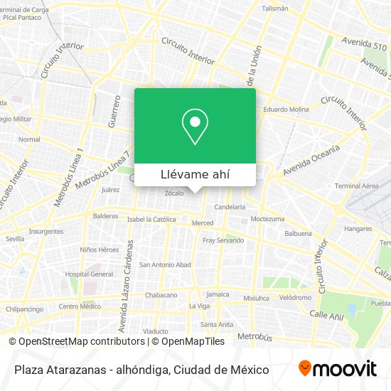 Mapa de Plaza Atarazanas - alhóndiga