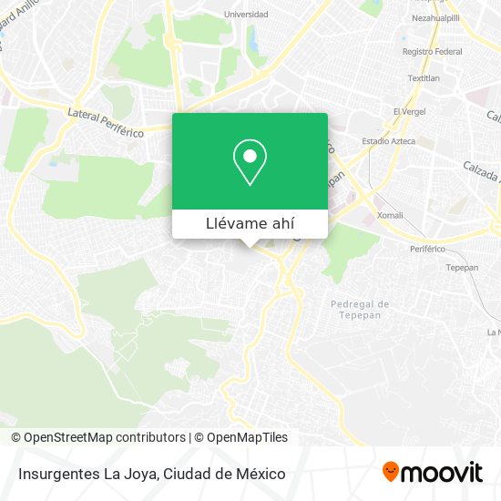 Mapa de Insurgentes La Joya