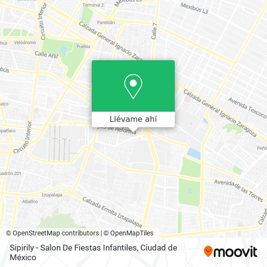 Mapa de Sipirily - Salon De Fiestas Infantiles