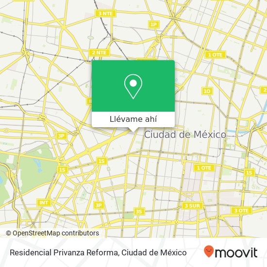 Mapa de Residencial Privanza Reforma