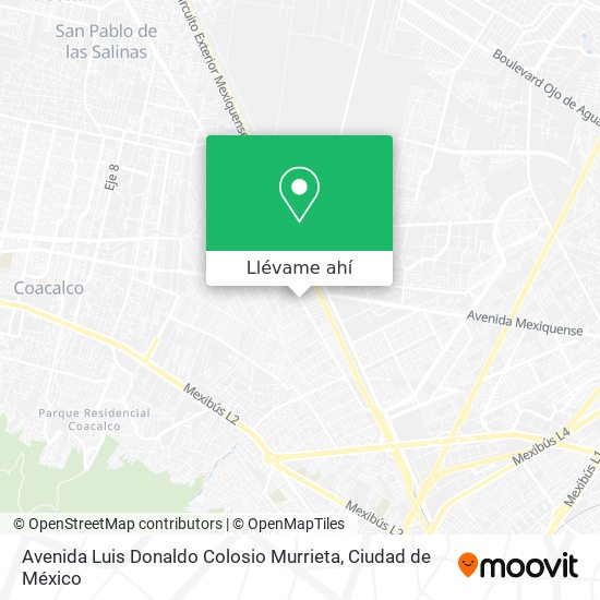 Mapa de Avenida Luis Donaldo Colosio Murrieta