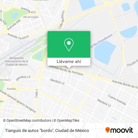 Mapa de Tianguis de autos "bordo"