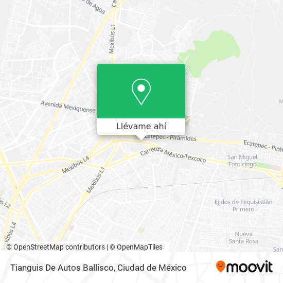 Mapa de Tianguis De Autos Ballisco