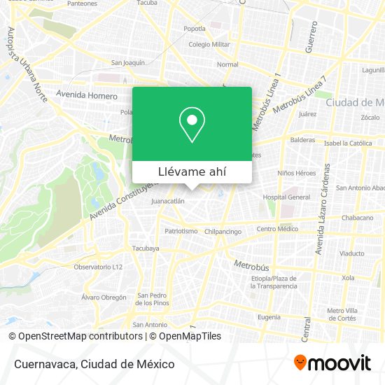 Mapa de Cuernavaca