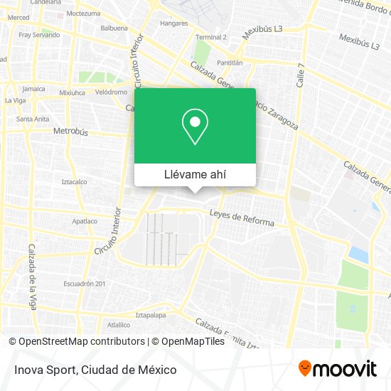 Mapa de Inova Sport