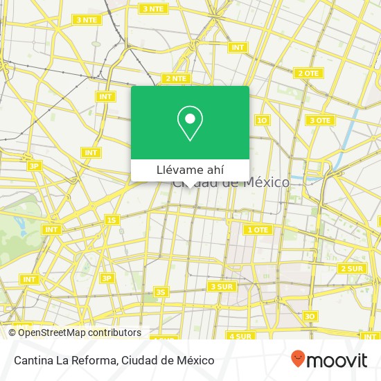 Mapa de Cantina La Reforma