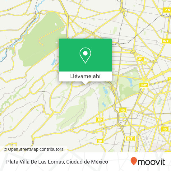 Mapa de Plata Villa De Las Lomas