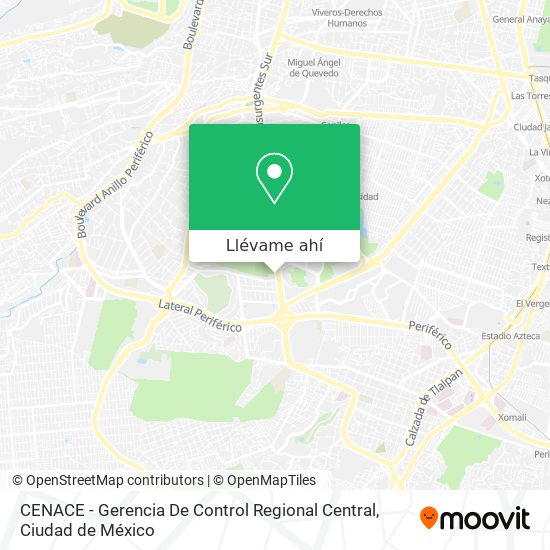 Mapa de CENACE - Gerencia De Control Regional Central