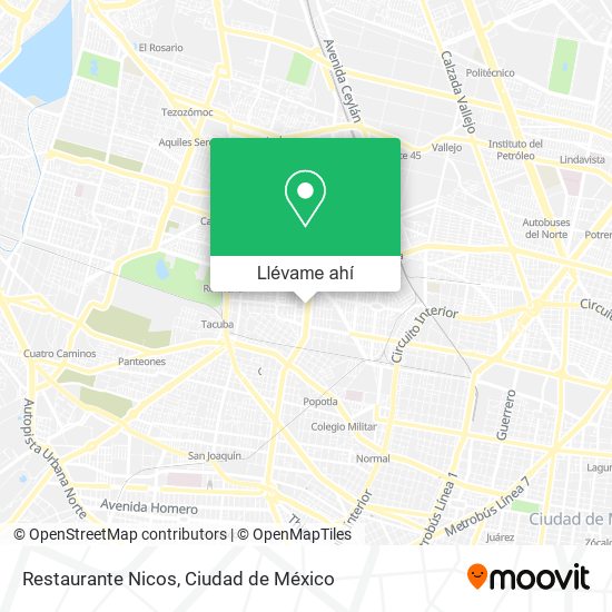 Mapa de Restaurante Nicos