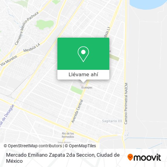 Mapa de Mercado Emiliano Zapata 2da Seccion