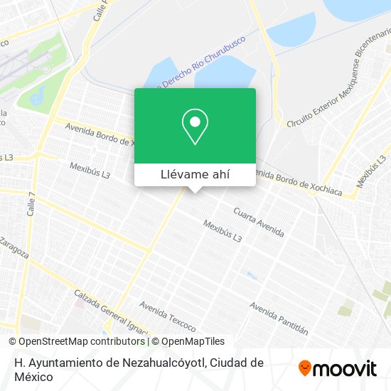 Mapa de H. Ayuntamiento de Nezahualcóyotl