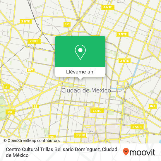 Mapa de Centro Cultural Trillas Belisario Domínguez