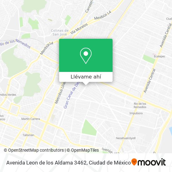 Mapa de Avenida Leon de los Aldama 3462