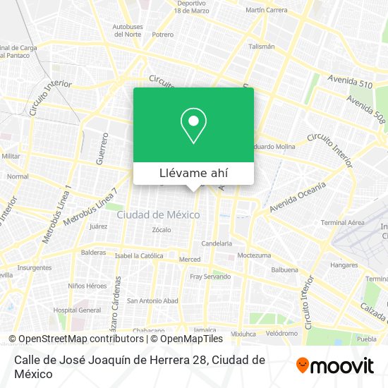 Mapa de Calle de José Joaquín de Herrera 28