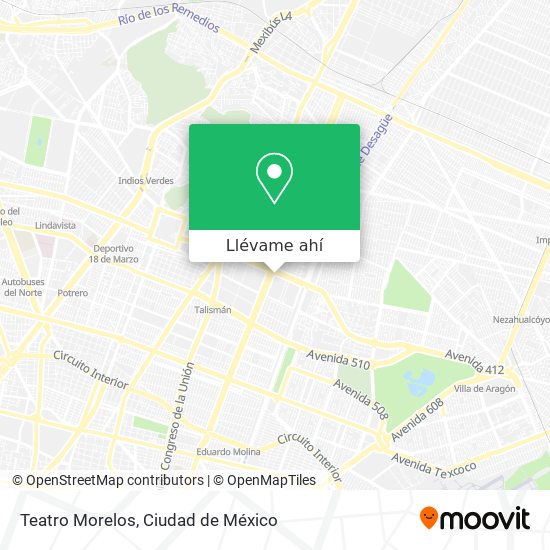 Mapa de Teatro Morelos