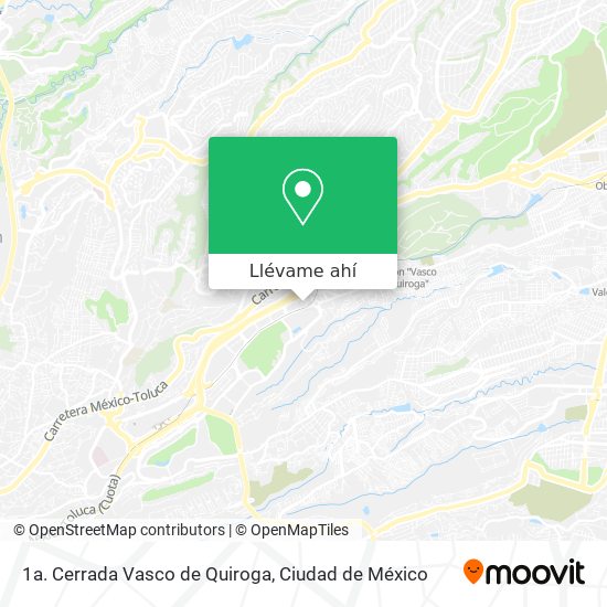 Mapa de 1a. Cerrada Vasco de Quiroga