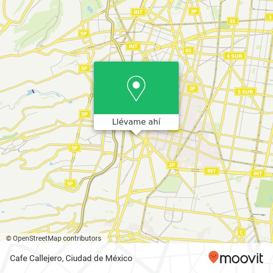 Mapa de Cafe Callejero
