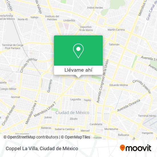 Mapa de Coppel La Villa