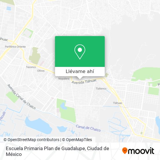 Mapa de Escuela Primaria Plan de Guadalupe