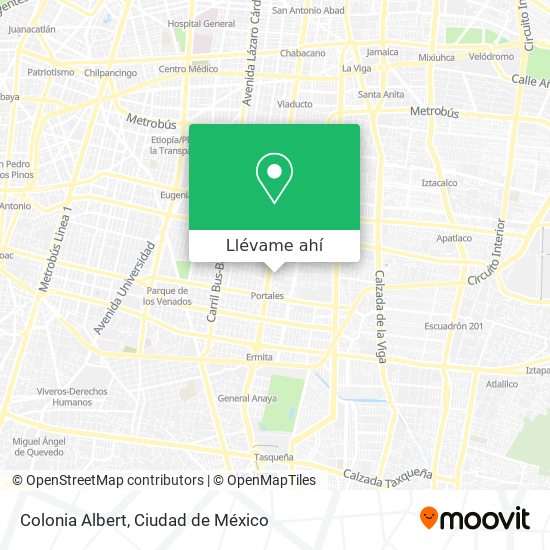 Mapa de Colonia Albert