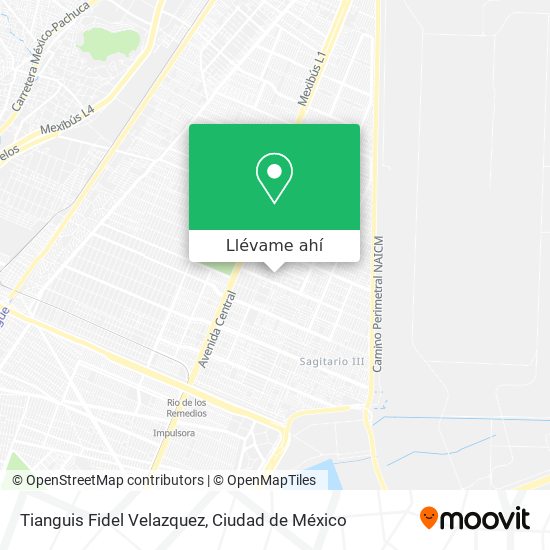 Mapa de Tianguis Fidel Velazquez