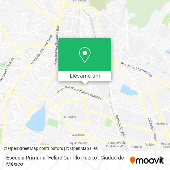 Mapa de Escuela Primaria "Felipe Carrillo Puerto"