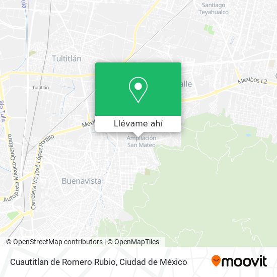 Mapa de Cuautitlan de Romero Rubio