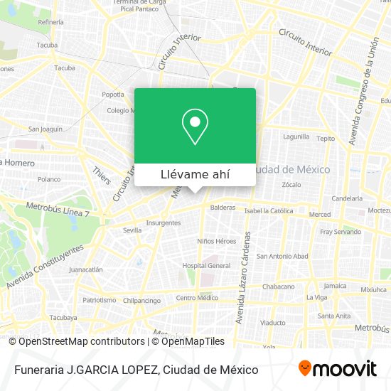 Mapa de Funeraria J.GARCIA LOPEZ