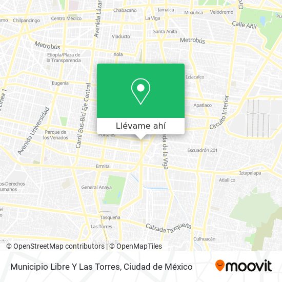 Mapa de Municipio Libre Y Las Torres