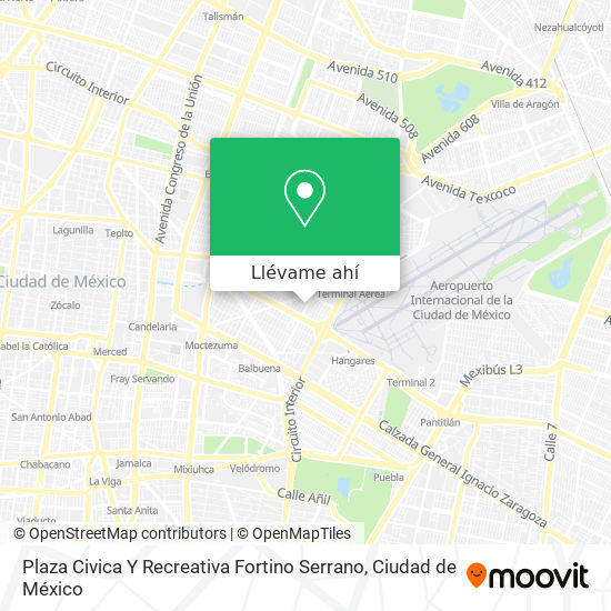Mapa de Plaza Civica Y Recreativa Fortino Serrano