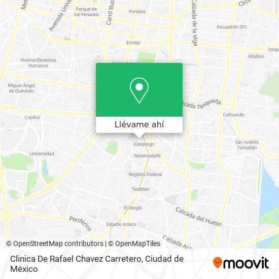 Mapa de Clinica De Rafael Chavez Carretero