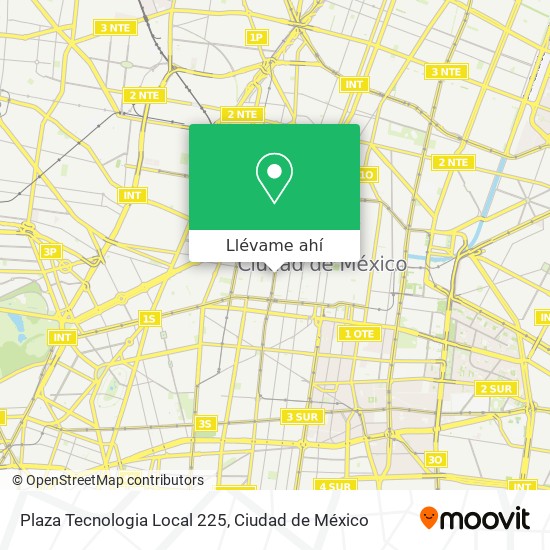 Mapa de Plaza Tecnologia Local 225