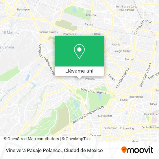 Mapa de Vine.vera Pasaje Polanco.