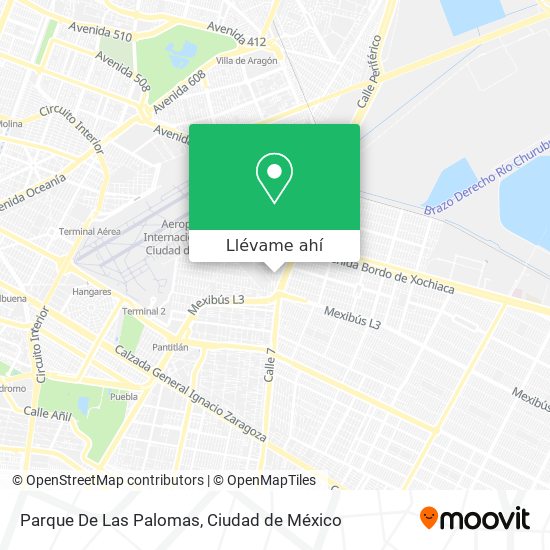 Mapa de Parque De Las Palomas