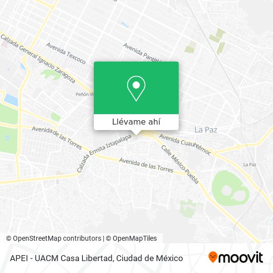 Mapa de APEI - UACM Casa Libertad
