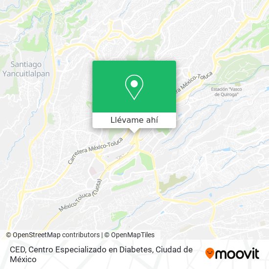 Mapa de CED, Centro Especializado en Diabetes