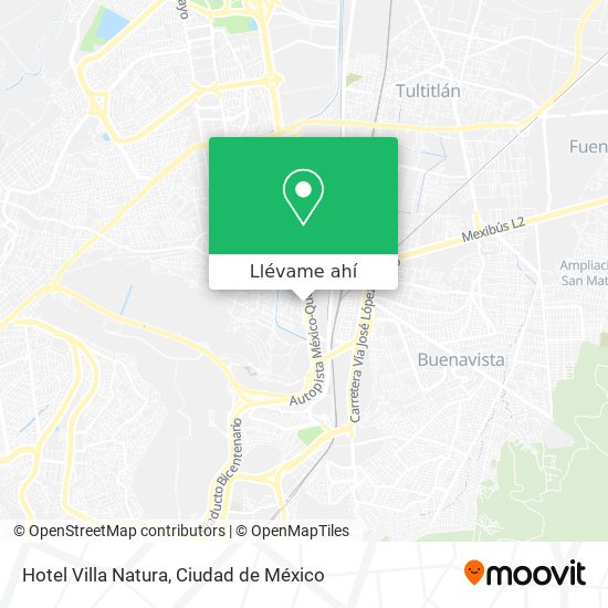 Mapa de Hotel Villa Natura