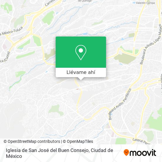Cómo llegar a Iglesia de San José del Buen Consejo en Cuajimalpa De Morelos  en Autobús o Metro?