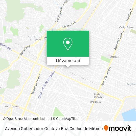 Mapa de Avenida Gobernador Gustavo Baz