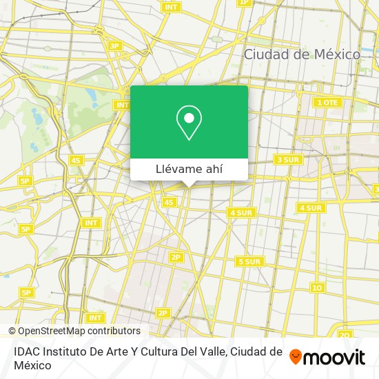 Mapa de IDAC Instituto De Arte Y Cultura Del Valle