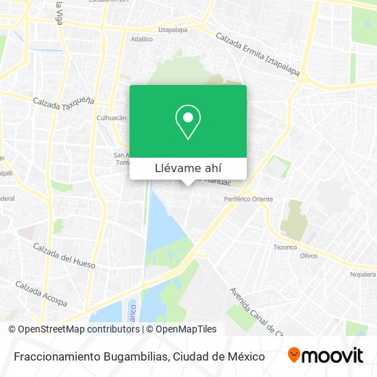 Cómo llegar a Fraccionamiento Bugambilias en Coyoacán en Autobús?