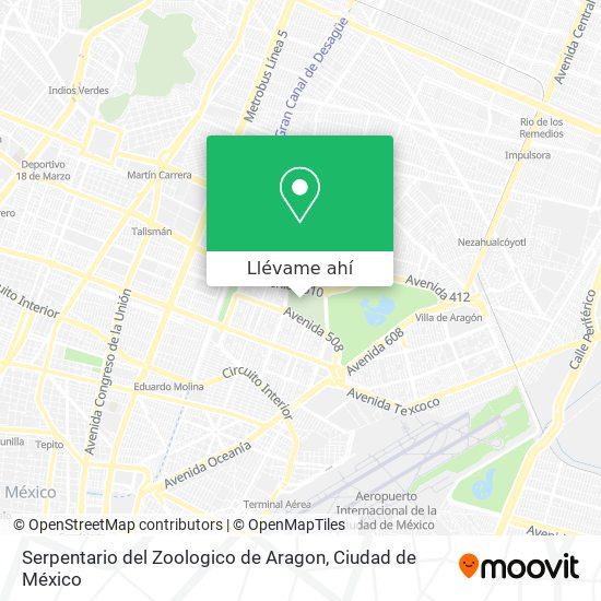 Mapa de Serpentario del Zoologico de Aragon