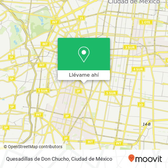 Mapa de Quesadillas de Don Chucho