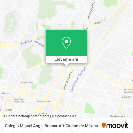 Mapa de Colegio Miguel Ángel Buonarotti