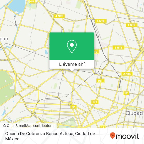 Mapa de Oficina De Cobranza Banco Azteca