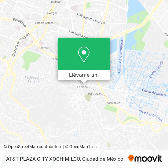 Mapa de AT&T PLAZA CITY XOCHIMILCO