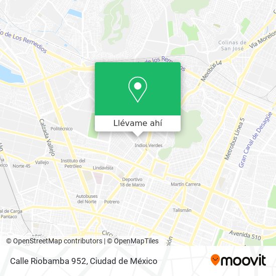 Mapa de Calle Riobamba 952