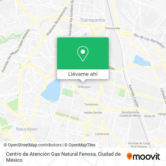 Mapa de Centro de Atención Gas Natural Fenosa