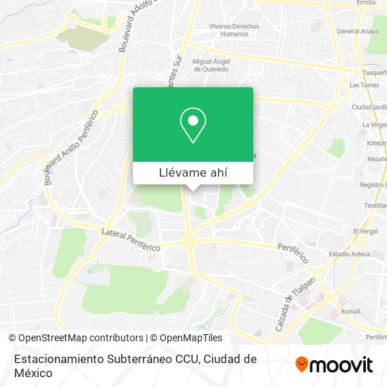 Mapa de Estacionamiento Subterráneo CCU