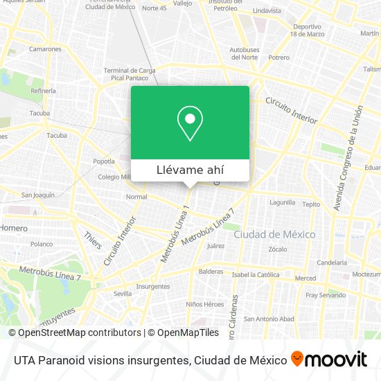 Mapa de UTA Paranoid visions insurgentes